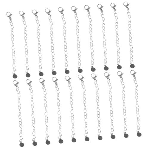 SAFIGLE 20stücke Halskettenkettenverlängerungen Aus Edelstahl Halskettenketten Und Armbandverlängerung Kettenverlängerungen Für Schmuck Tragbare Und Langlebige Verlängerung Für von SAFIGLE
