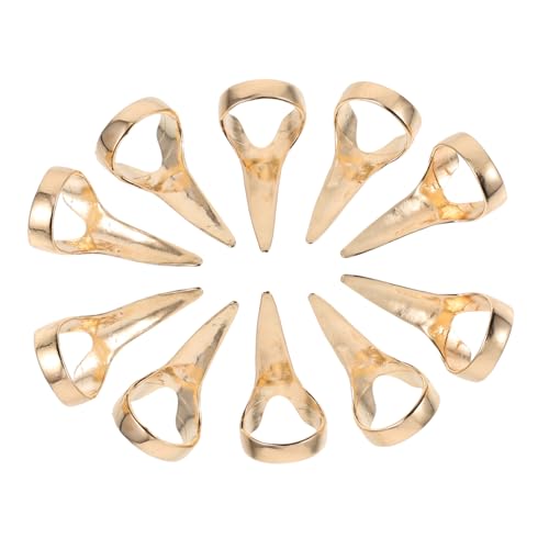 SAFIGLE 20stücke Haar Styling Ringe Scheiteln Werkzeug Zarte Nägel Finger Accessoires Für Halloween Festival von SAFIGLE