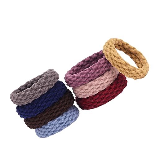 SAFIGLE 20stücke Elastische Haargummis Schlichte Damen Haargummis Stretch Haarringe Für Pferdeschwanzhalter Haarseile Für Mädchen Strapazierfähig von SAFIGLE