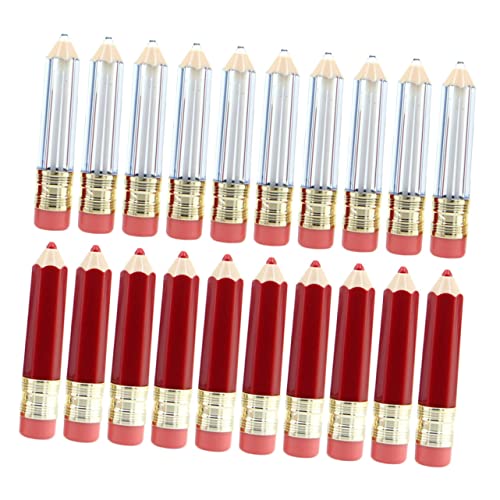 SAFIGLE 20stücke Lipgloss-fläschchen Bleistift-form Leere Lipgloss-tube Aus Nachfüllbar Für Diy Lip Balm Container Transparent von SAFIGLE