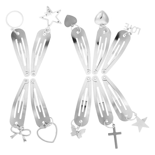 SAFIGLE 20stücke Metall-haarnadeln Snap-haarspangen Mit Anhänger Winzige Haar-accessoires Für Damen Klassisch Langlebig Vielseitig Einsetzbar von SAFIGLE