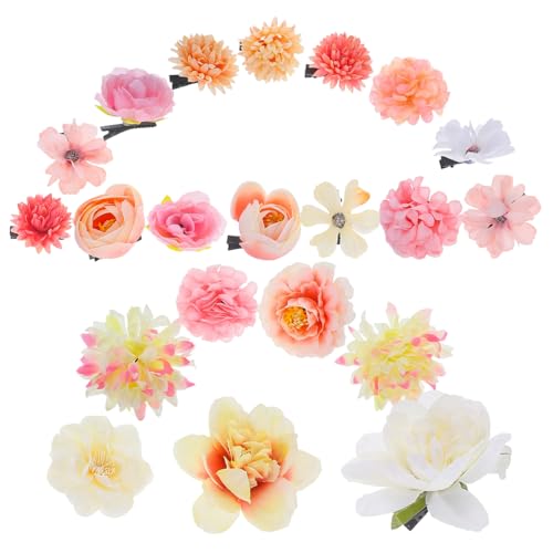 SAFIGLE 21 Stück Blumenförmige Haarspangen Teiliges Rutschfeste Haarklammern für Mädchen Dekorative Haarschmuck Accessoires für Verschiedene Frisuren und Anlässe Sicher und Praktisch von SAFIGLE
