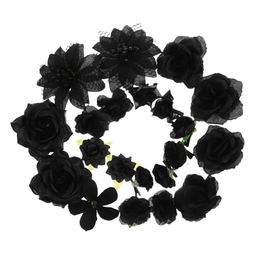 SAFIGLE 21stücke Künstliche Rosenblütenköpfe Haarspangen Damen Boho Braut-haarschmuck Realistische Kunstrosen Haarnadeln Diy Hochzeiten Partys Täglicher Gebrauch von SAFIGLE