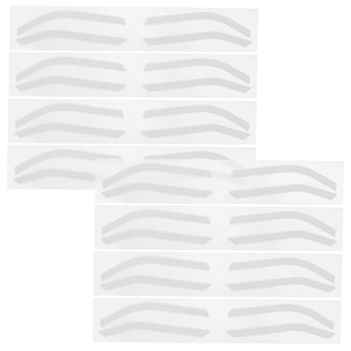 SAFIGLE 24paare Wiederverwendbare Augenbrauenschablonen Aus Silikon Für Formen Verstellbare Brauen-mapping-aufkleber Zum Färben Von Augenbrauen-designvorlagen von SAFIGLE
