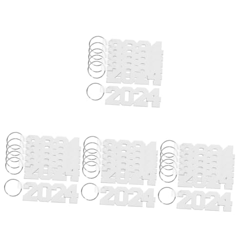 SAFIGLE 24stücke Sublimations Schlüsselanhänger Blanko Für Heat Transfer Schlüsselanhänger Bastelbedarf Kreative Für Personalisierte Und Dekoration von SAFIGLE