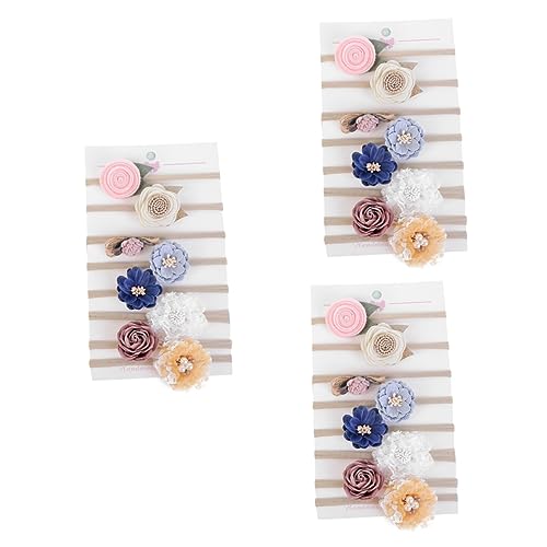 SAFIGLE 24 Stk Stoff Baby Stirnband Niedliche Blumen Kinder Kopf Bedeckungen Geknotete Haarbänder Für Kleinkinder Baby Haarschleife Stirnbänder Babyhaar Haarschmuck Elastizität Neugeboren von SAFIGLE