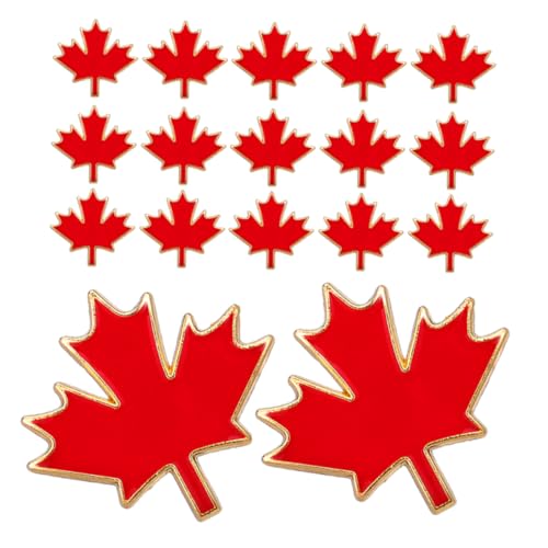 SAFIGLE 24 Stück Kanadische Ahornblatt Brosche Metall Anstecknadeln mit Kratzfester Beschichtung Dekorative Vintage Pin für Kleidung Rucksack Hut Thanksgiving Schmuck Accessoire für Damen von SAFIGLE