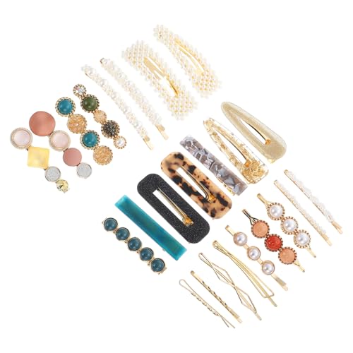 SAFIGLE 24 Stück Perlen-Haarspangen-Set Perle Haarnadel Haarzubehör für Mädchen Perlenhaar Bobby Pin Mädchen Haarzubehör Perlenhaarnadelclips elegante Haarspangen modische Haarspangen von SAFIGLE