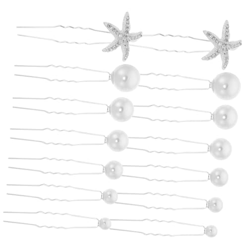 SAFIGLE 24 Stück Teiliges Perlen Haarnadel U Förmige Braut Haarspangen Eleganter Haarschmuck für Hochzeit und Alltag Vielseitige Dekorative Haarnadeln für Damen von SAFIGLE