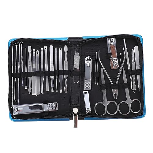 SAFIGLE 26stücke Maniküre Werkzeugset Für Damen Herren Mit Nagelknipser Nagel Clipper Für Gesicht Hände Füße Pflege Komfort Und Reisen von SAFIGLE