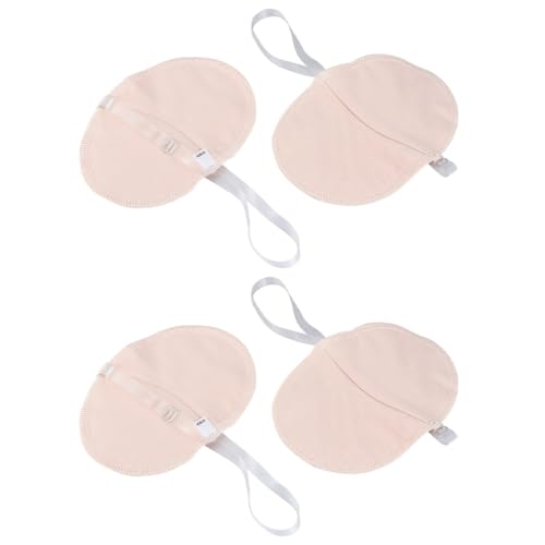 SAFIGLE 2Paare Baumwoll Achselpads Unsichtbare Waschbare Unterarm Sweat Pads für Damen und Herren Atmungsaktiv Saugfähig Komfortabel gegen Schweißgeruch von SAFIGLE