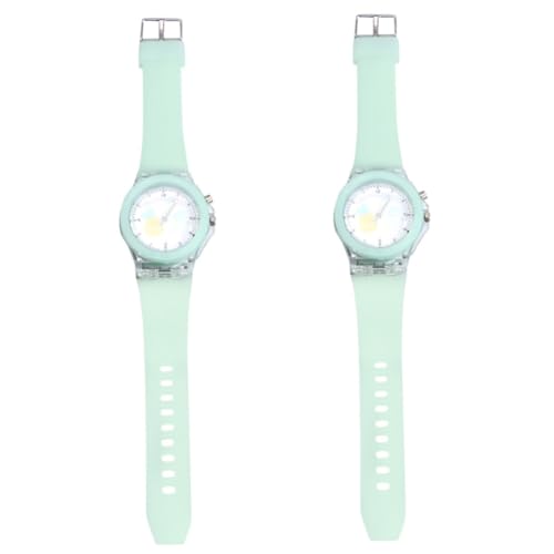 SAFIGLE 2St Anschauen kinderuhren Armbanduhr Kinder bläulich schöne Uhr Geschenk für Jungen Uhrenarmbänder Quartz Uhr leuchtende Uhr für Kinder Mode Gurt Quarzuhren Damen Schnalle von SAFIGLE