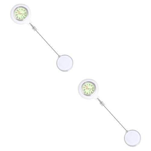 SAFIGLE 2stücke Kreative Clip Taschenuhr Für Pflegepersonal Luminiszierendes Design Tragbar Und Langlebig Für Und Studenten Zeitmessung Mit Stilvollem -Muster von SAFIGLE
