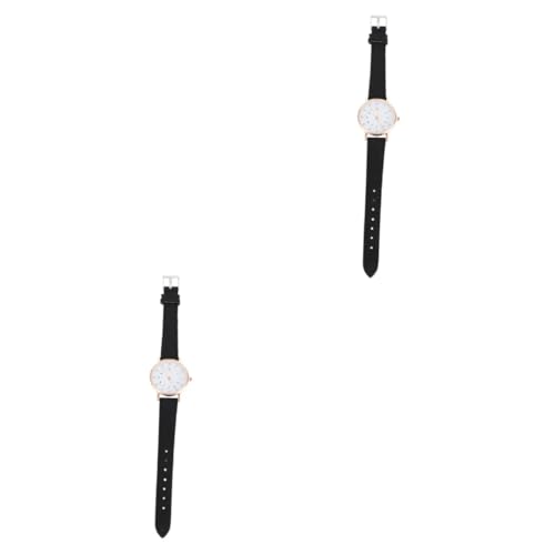 SAFIGLE 2St Damenuhr betrachten Digitaluhr für Jungen Kinder Digitaluhr weibliche Digitaluhr damenarmbanduhren женская одежда Freizeit Armbanduhr lässige Digitaluhr Gewöhnliches Glas Black von SAFIGLE