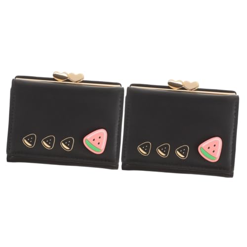 SAFIGLE 2St Faltbrieftasche für Damen Tragetasche Faltbare Geldbörse kleine Münze ID-Karten-Geldbörse Geldbörsen damengeldbörse Kleingeldbörse für Münzen kleine Wechseltaschen Metall von SAFIGLE