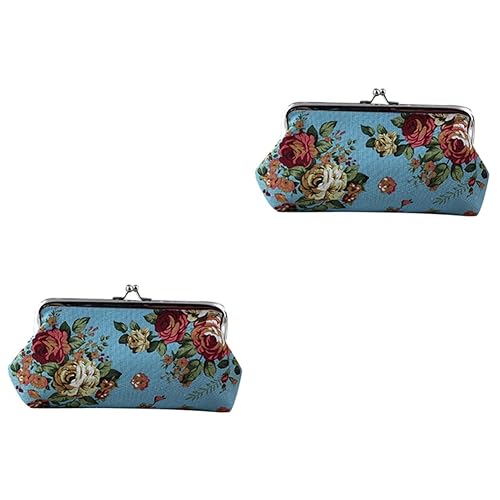 SAFIGLE 2St Geldbörse -Schmuckbeutel aus Segeltuch Kartenetui für Damen Brieftasche mit Verschluss Brieftasche für Karten für Frauen blaues Portemonnaie Blaue Brieftasche SAFIGLE 2St Geldbörse -Schmuckbeutel aus Segeltuch Kartenetui für Damen Brieftasche mit Verschluss Brieftasche für Karten für Frauen blaues Portemonnaie Blaue Brieftasche von SAFIGLE