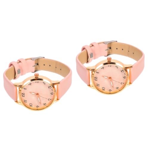 SAFIGLE 2St Gürtel damenuhr Uhrendekor im Freizeitstil Armbanduhr dekor Damenarmbanduhr Freizeituhr damengeschenke damengeschenkideen Elegante Damenuhr Exquisite Uhrenverzierung Rosa von SAFIGLE