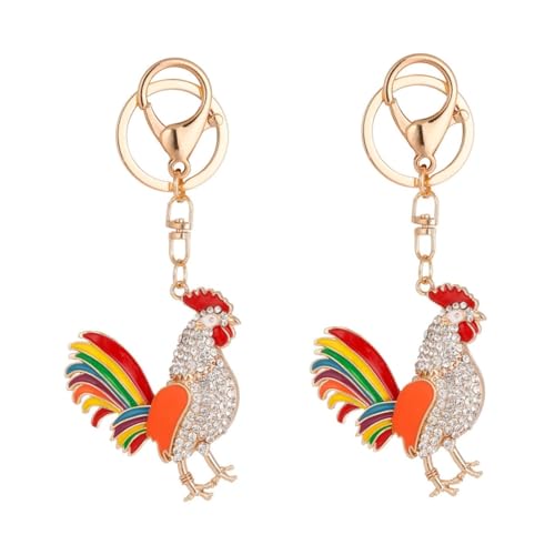 SAFIGLE Hahn Accessoires 2st Hahn-schlüsselanhänger Hahn-anhänger Hahn Figur Easter Decoration Schlüsselanhänger Ostern Schlüsselbund Schlüsselringe Taschenanhänger Schlüsselanhänger-anhänger Metall SAFIGLE Hahn Accessoires 2st Hahn-schlüsselanhänger Hahn-anhänger Hahn Figur Easter Decoration Schlüsselanhänger Ostern Schlüsselbund Schlüsselringe Taschenanhänger Schlüsselanhänger-anhänger Metall von SAFIGLE