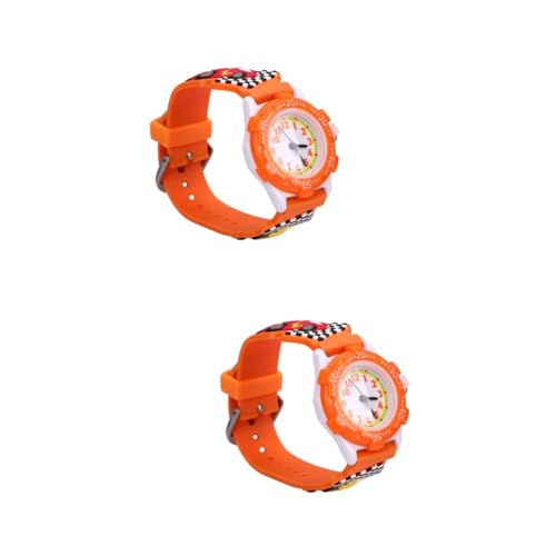 SAFIGLE 2St Kinderuhr Armbanduhr Kinder Watch spieluhren Kinder watsch Uhr Kinder Watch for wasserdichte Uhren Autos für Kinder Auto für Zeit Lehrer Uhr Wagen Anschauen 3D PVC von SAFIGLE