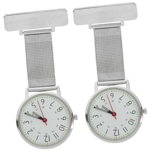SAFIGLE 2stücke Krankenschwesteruhr Mit Clip Design Minimalistischer Stil Praktische Tasche Für Einfache Handhabung Geeignet Für Medizinisches Personal Kliniken Und Krankenhäusern von SAFIGLE