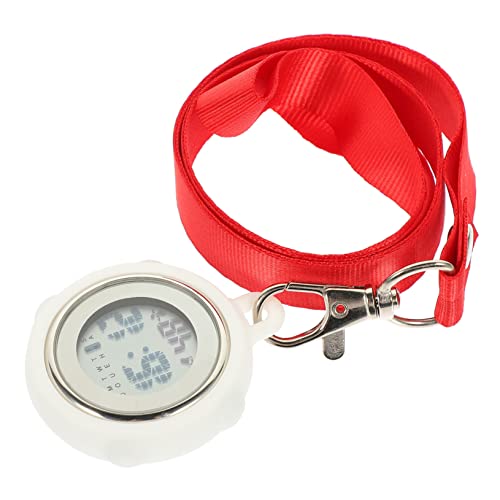 SAFIGLE 2st Krankenschwester Uhr Digitaluhr Für Frauen Digitaluhren Für Damen Digitale Taschenuhr Uhren Für Männer Damenuhren Hängende Uhr Elektronisches Bauteil Mann Anzahl Kleine Uhr Rot von SAFIGLE