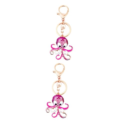 SAFIGLE 2St Schlüsselanhänger mit Taschenanhänger Bag Charm geldgeschenke Weihnachten Key Chain Oktopus-Schlüsselanhänger Schlüsselanhänger Schlüsselringe hängende Schlüsselanhänger von SAFIGLE