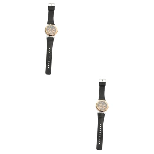 SAFIGLE 2stücke Dekorative Schmetterlings-Armbanduhr Für Damen Modische Silikonarmbanduhr Für Mädchen Strapazierfähig Und Praktisch Für Alltag von SAFIGLE