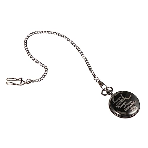 SAFIGLE 2St Taschenuhr für Freundinnen for Girlfriend Anhänger für Männer Vintage-Tasche Uhrengehäuse für Herren Herrenuhren Kleidung Schriftzug Uhr - Halskette Fall von SAFIGLE
