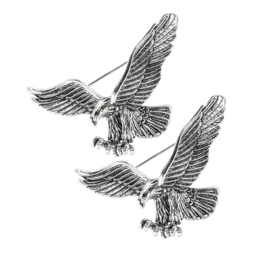 SAFIGLE 2stücke Eagle Brosche Vogel-clips Für Schal Pullover Cardigan Schmuck Clip Befestigung Für Kleidung Schal-clip Vogel-form von SAFIGLE