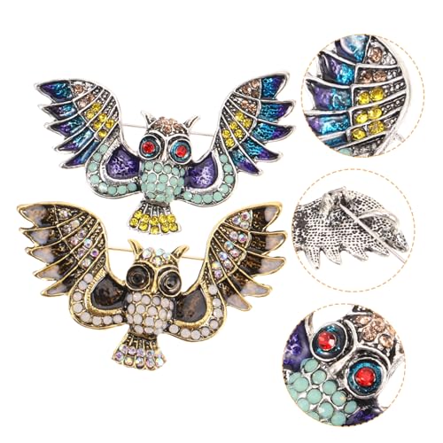 SAFIGLE 2stücke Eulenbrosche Dekorative Anstecknadel Strassverzierung Für Kleider Taschen Schals Und Outfits Brosche Pin Für Frauen SAFIGLE 2stücke Eulenbrosche Dekorative Anstecknadel Strassverzierung Für Kleider Taschen Schals Und Outfits Brosche Pin Für Frauen von SAFIGLE