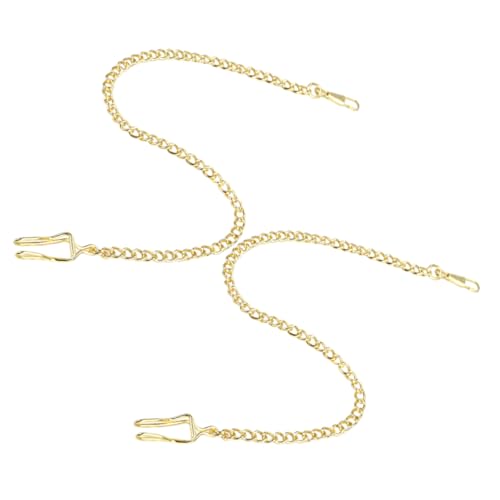 SAFIGLE 2stücke Uhrkette Für Herren Und Damen Taschenuhrkette Mit Clip Verstellbare Für Weste Anzug Und Taschenuhr von SAFIGLE