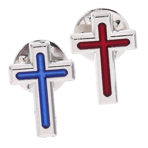 SAFIGLE 2Stücke Jesus Anstecknadel Christliche Brosche für Hut und Krawatte Stilvolle Jesus Dekoration für Besondere Anlässe Langlebig und Einfach Anzubringen Zeitlose von SAFIGLE