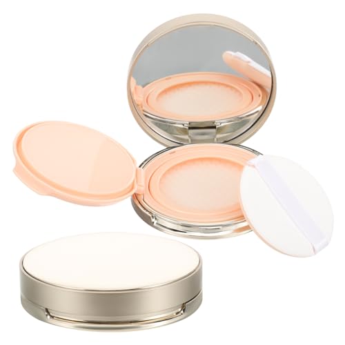 SAFIGLE 2Stücke Leichtes Kompaktes Kissen Foundation Gehäuse Mit Spiegel Für Unterwegs Für Lose Puder Und Kosmetik Perfektes Accessoire von SAFIGLE
