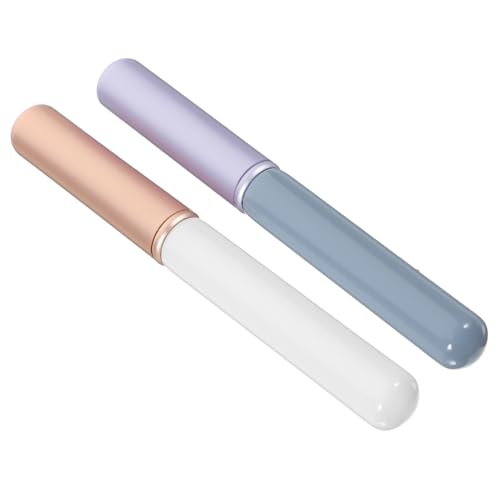 SAFIGLE 2Stücke Lippenpinsel Lippenstift Applikatoren für Damen Ergonomisches Make Up Werkzeug für Kosmetiktaschen Leicht und Kompakt für Unterwegs von SAFIGLE