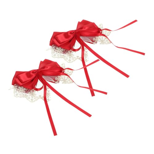 SAFIGLE 2stücke Haarspangen Mit Schleife Süße Elegante Damen Haarclips Aus Spitze Metall Vielseitige Haarschmuck Für Frauen Und Mädchen Geschenkidee Für Anlässe von SAFIGLE