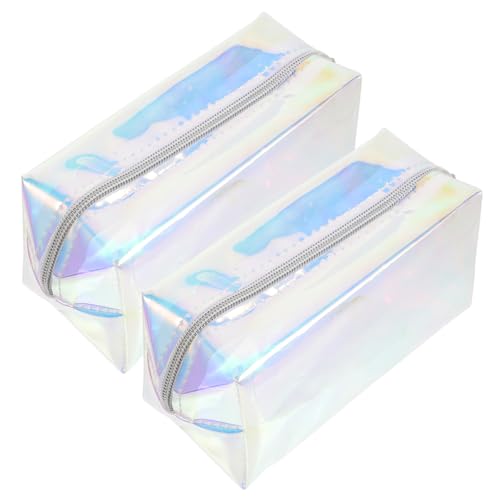 SAFIGLE 2stücke Make-up-Tasche Für Damen Mit Reißverschluss Reise-toilettenartikelbeutel Aufbewahrungstasche Für Kosmetika Schreibwaren Handys Münzen Schlüsseln Oder Anderen von SAFIGLE