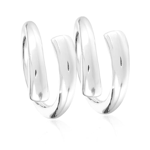 SAFIGLE 2stücke Offene Fingerringe Aus Ser Silber Verstellbar Für Damen Einfache Ringe Als Persönlichkeitsring Als Geschenk Für Frauen von SAFIGLE