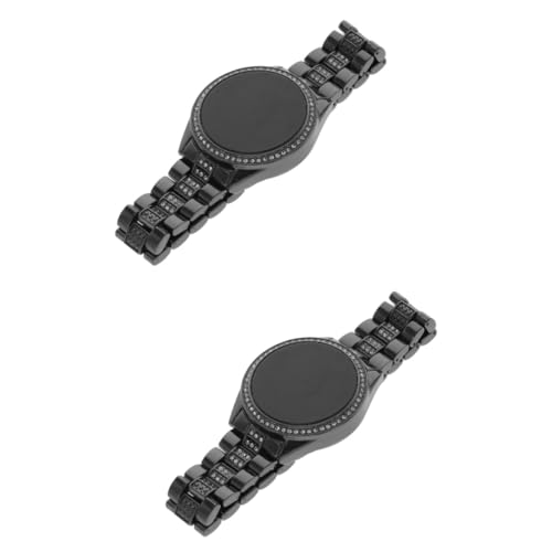 SAFIGLE 2stücke Elegant Damen Armbanduhr Mit Strass Stilvolle Led Uhr Für Frauen Modische Freizeituhren Vielseitig Kombinierbar Für Jeden Anlass von SAFIGLE