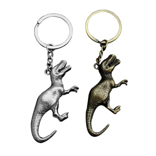 SAFIGLE Einzigartiger Dinosaurier-schlüsselanhänger Aus Metall – Tier-schlüsselanhänger Mit Dekorativer Wirkung von SAFIGLE