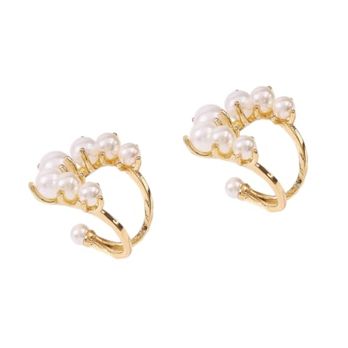 SAFIGLE 2St Frauenringe christmas earrings weihnachtsring weihnachtsorringe gring damen ringe Frau offener Ring Frauen zarter Ring exquisiter Mädchenring kalter Wind Schmuck Fräulein Weiß von SAFIGLE