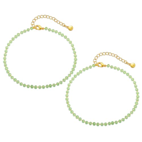 SAFIGLE Stilvolles Hellgrünes Kristallarmband Kettenarmband Ästhetischer Schmuck Verstellbar Für Frauen Zum Geburtstag Weihnachten von SAFIGLE