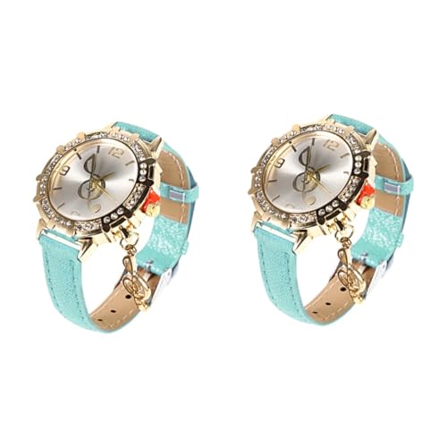 SAFIGLE 2 Stücke Elegante Damenuhr Metall Damenuhr Stilvolle Armbanduhr Für Frauen von SAFIGLE