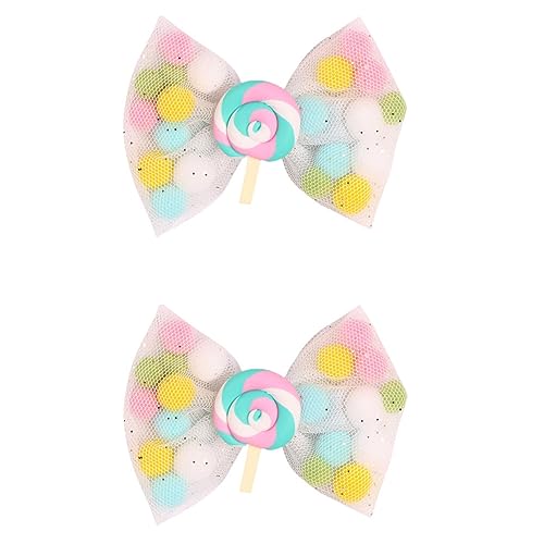 SAFIGLE 2st Ostern Haarspangen Haarschmuck Für Babys Bunter Kopfschmuck Bogenklammern Schleife Haarspange Bowknot-haarspangen Baby-haarspangen Pom Pom Haarbälle Schal Mädchen Kind von SAFIGLE