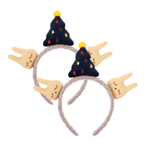 SAFIGLE Leichte Bequeme 2-teiliges Cartoon-stirnband mit Hasen- und Weihnachtsbaum-haar-accessoires für Cosplay von SAFIGLE
