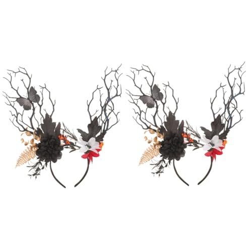 SAFIGLE 2stücke Party-stirnband Mit Geweih-design Für Cosplay Und Festivals Leicht Und Robust Für Weihnachten Und Andere Feierlichkeiten von SAFIGLE
