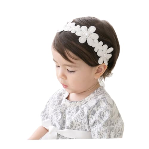 SAFIGLE Baby Girl Headband 2st Spitzenstirnbänder Baby Stirnbänder Haarband Blumenstirnbänder Für Babys Mädchen Kleine Stirnband Baby Photo Headdress von SAFIGLE