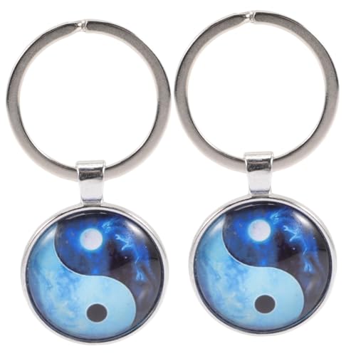 SAFIGLE 2st Tai Chi Schlüssel Anhänger Fengshui-schlüsselanhänger Schlüsselanhänger Accessoires Für Damen Auto Schlüssel Halter Yang-schlüsselanhänger Neuheit Schlüsselanhänger Legierung von SAFIGLE