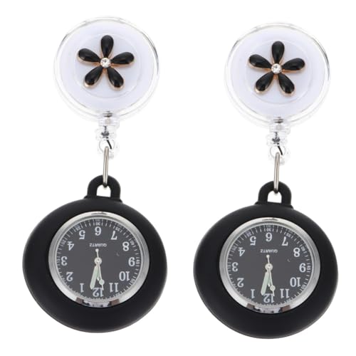 SAFIGLE 2stücke Taschenuhr Mit Einzigartigem Design Einziehbare Fob Uhr Für Medizinisches Personal Für Geburtstags Praktische Lösung Für Zeitmanagement Im von SAFIGLE