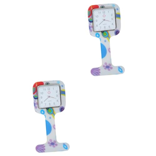 SAFIGLE 2St medizinische Krankenschwester Uhr Taschenuhr für Krankenschwestern Quarz Taschenuhr Halsketten Herrenuhr hängende Uhr Taschenuhr aus Silikon gebraucht Anschauen Abzeichen Fall von SAFIGLE