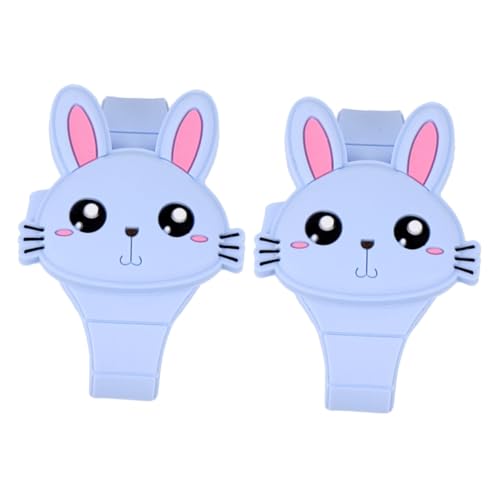SAFIGLE 2st Uhrenspielzeug Aus Silikon Kidcraft-spielset Cartoon-Uhren Herz Tasche Mädchen Digitaluhr Kaninchenuhren Ungelochte Ohrringe Spielzeuge Led Karikatur von SAFIGLE